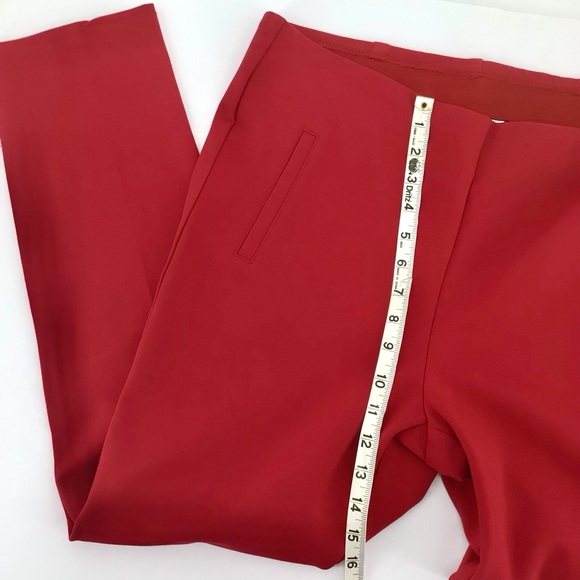 Chico's Women's Juliet Ankle Red Pants Size 2 - Picture 6 of 14